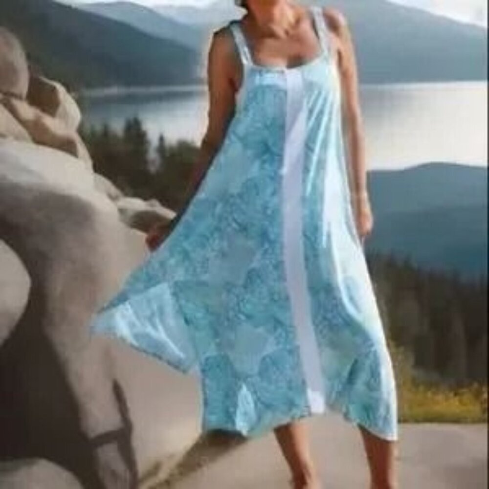 Lilibridge Midi Dress / Swim Coverup Size Large NWT